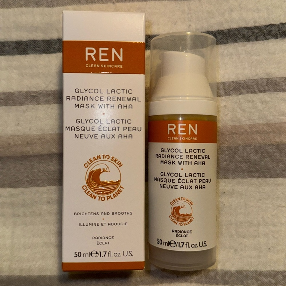 REN glycol lactic radiance renewal mask with AHA 50 mL